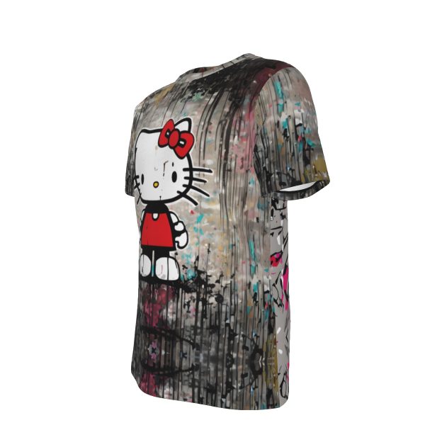 Hello Kitty Painting T-Shirt | 190GSM Cotton - Image 4