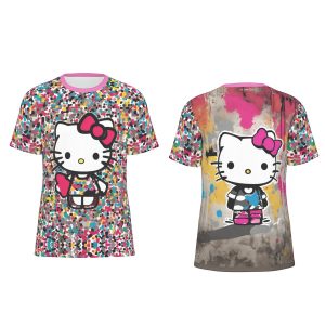 Hello Kitty Multicolored T-Shirt | 190GSM Cotton