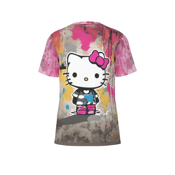 Hello Kitty Pink O-Neck T-Shirt | 190GSM Cotton - Image 5