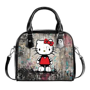 Hello Kitty Grey Handbag With Single Shoulder Strap