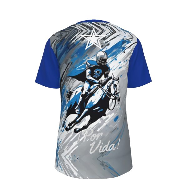 Dallas Football Horse Rider T-Shirt | 190GSM Cotton - Image 2