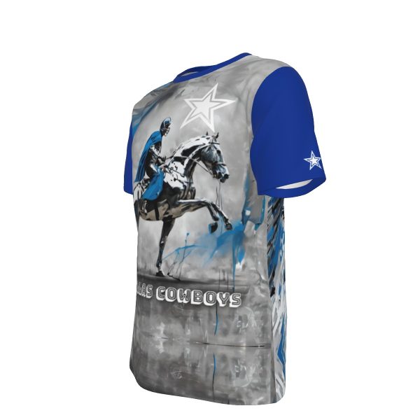 Dallas Football Horse Rider T-Shirt | 190GSM Cotton - Image 4