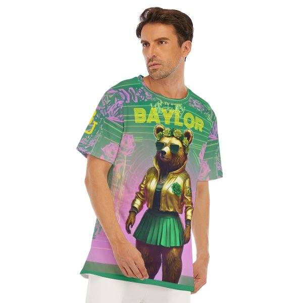 Waco University Bears Marigold Pink/Gold T-Shirt | 190GSM Cotton - Image 3
