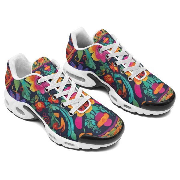 Mexican Artisan Designed Floral Sports Shoes - Image 3