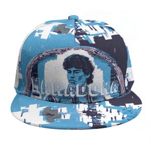 Maradona Argentina Soccer Baseball Cap With Flat Brim