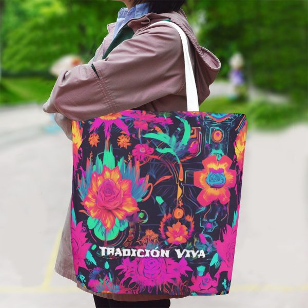 Mexican Tote Bag Canvas Bag With Shoulder Strap
