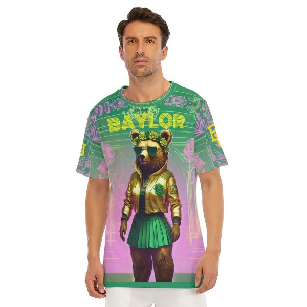 Waco University Bears Marigold Pink/Gold T-Shirt | 190GSM Cotton - Image 2
