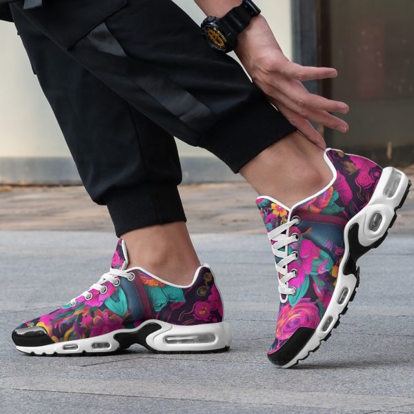 Mexican Artisan Designed Floral Sports Shoes - Image 2