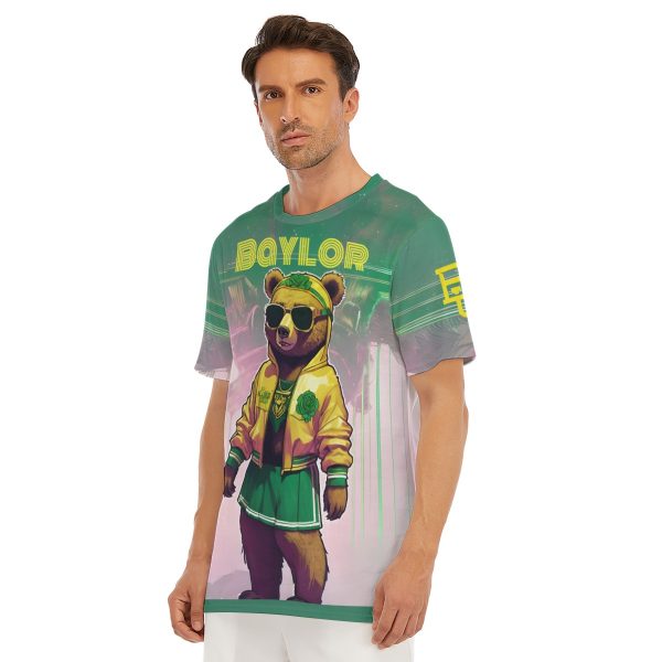 Waco University Bears Marigold Green/Gold T-Shirt | 190GSM Cotton - Image 4