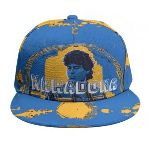 Maradona Boca Juniors Baseball Cap With Flat Brim