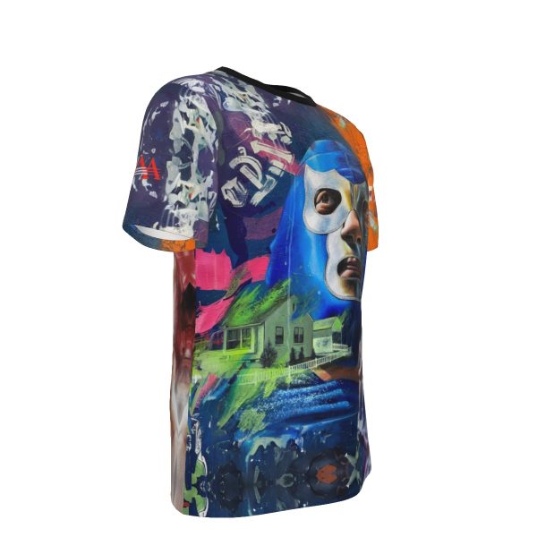 AAA Mexican Wrestling Blue Demon T-Shirt | 190GSM Cotton - Image 3