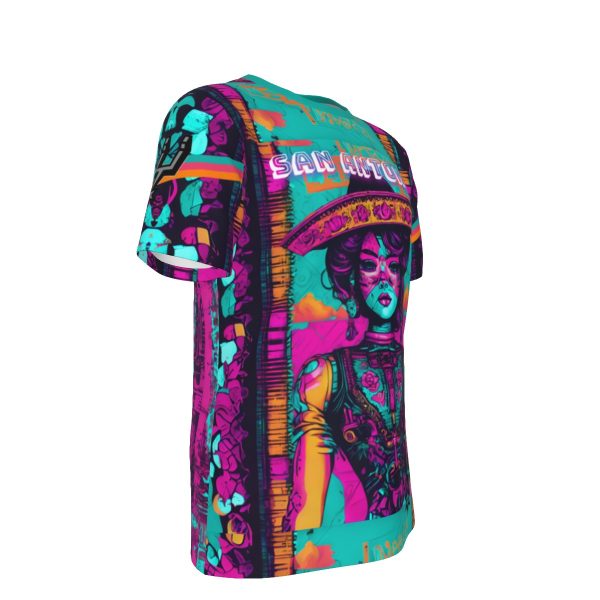 San Antonio Basketball Viva Fiesta T-Shirt | 190GSM Cotton - Image 3