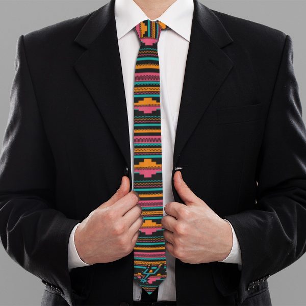 San Antonio Basketball Fiesta Colors Neck Tie
