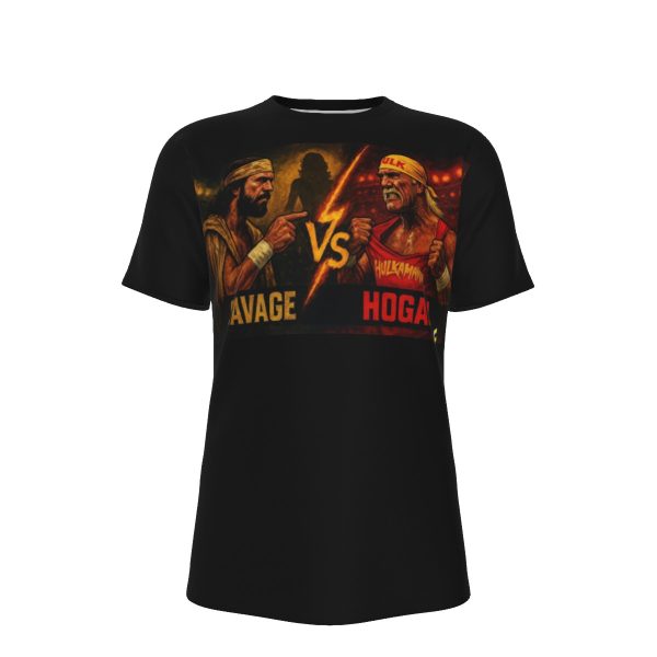 Savage Vs Hogan Wrestling T-Shirt | 190GSM Cotton