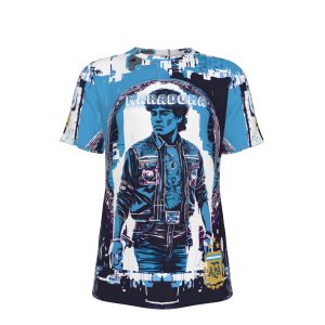 Maradona Argentina Soccer T-Shirt | 190GSM Cotton