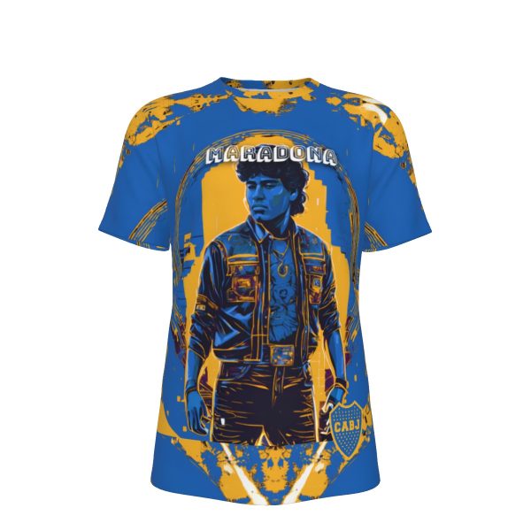 Maradona Boca Soccer T-Shirt | 190GSM Cotton