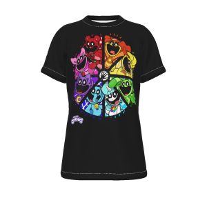 Kid's Smiling Critters Dogdag Captnap Black T-Shirt