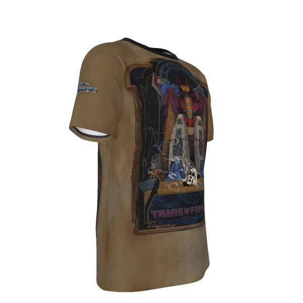 Starscream Decipticons Beige Transformers T-Shirt | 190GSM Cotton - Image 3
