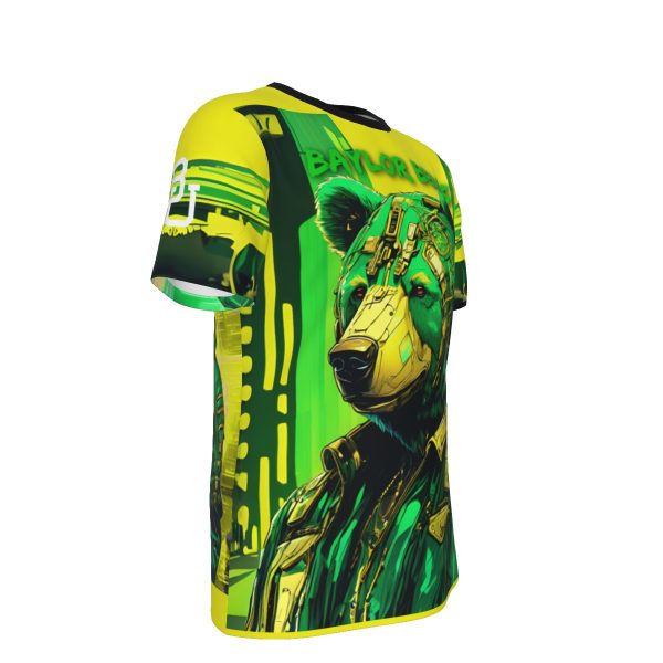 Waco University Bears Green/Yellow T-Shirt | 190GSM Cotton - Image 3