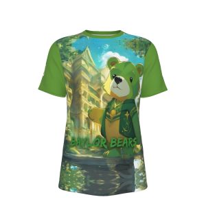 Waco University Green Bear T-Shirt | 190GSM Cotton