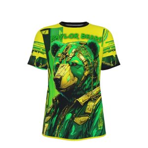 Waco University Bears Green/Yellow T-Shirt | 190GSM Cotton