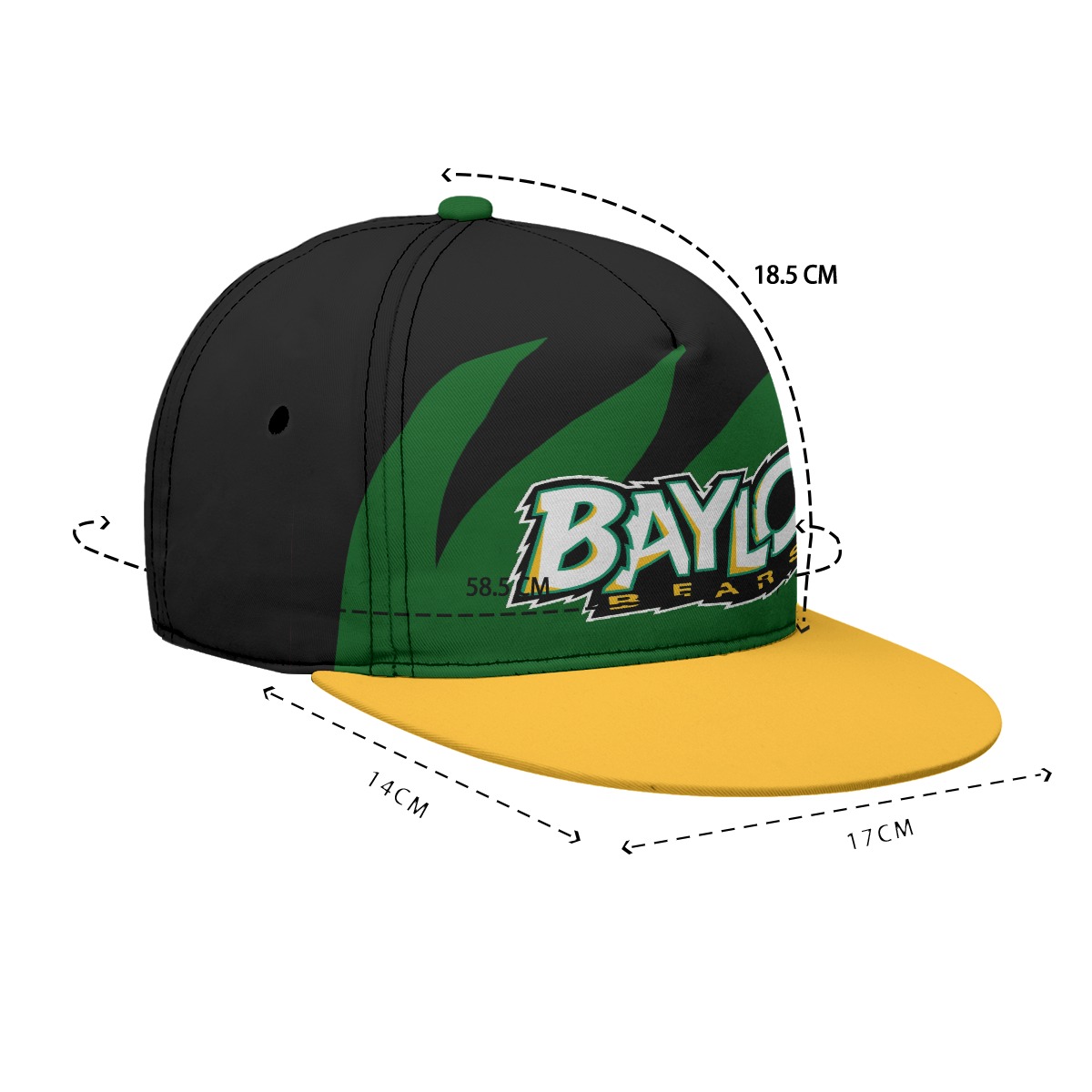 Waco University Sharktooth Flat-Brim Baseball Cap With Box - Image 5