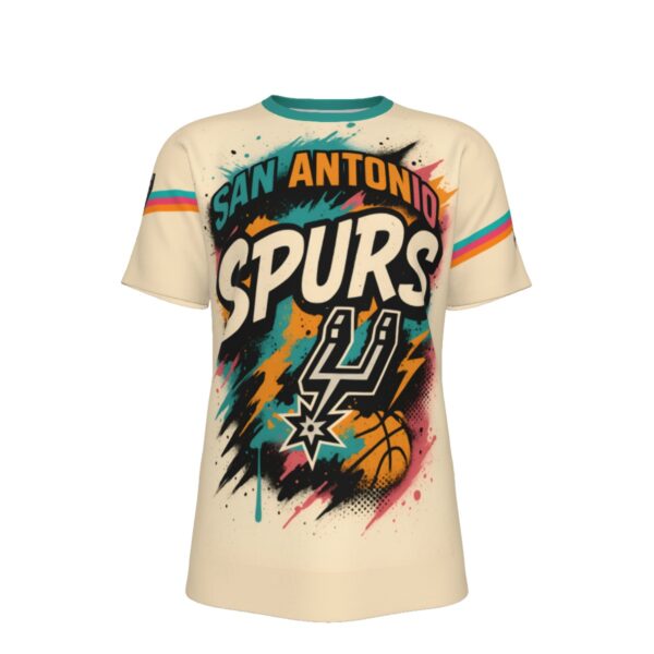 San Antonio Basketball Fiesta Colors T-Shirt | 190GSM Cotton