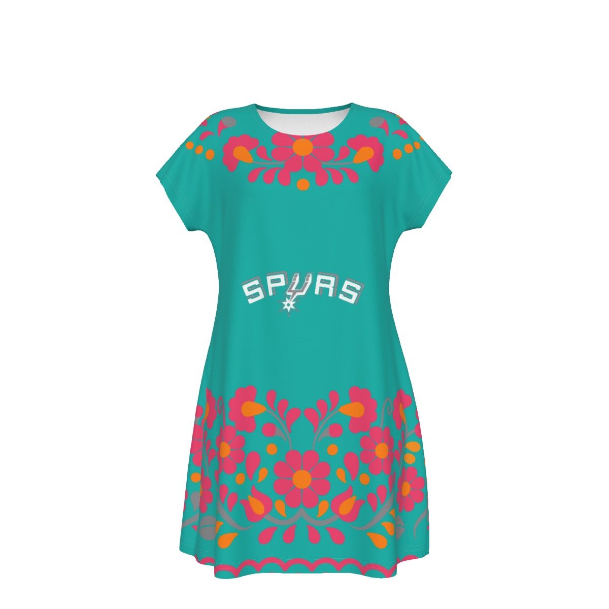 Women's San Antonio Spurs Short Sleeve Dress - Image 2