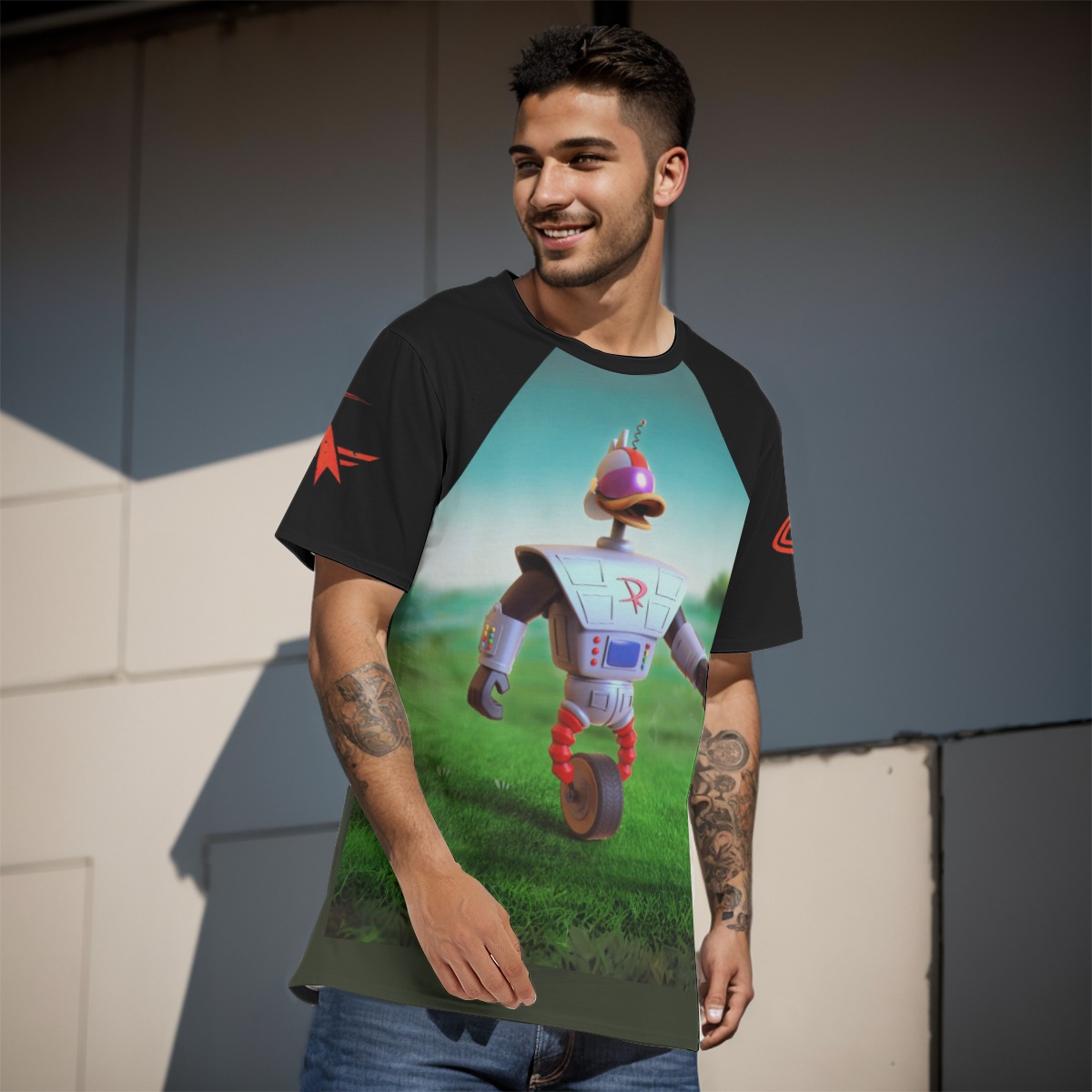 Gizmoduck DuckTales O-Neck T-Shirt | 190GSM Cotton - Image 2