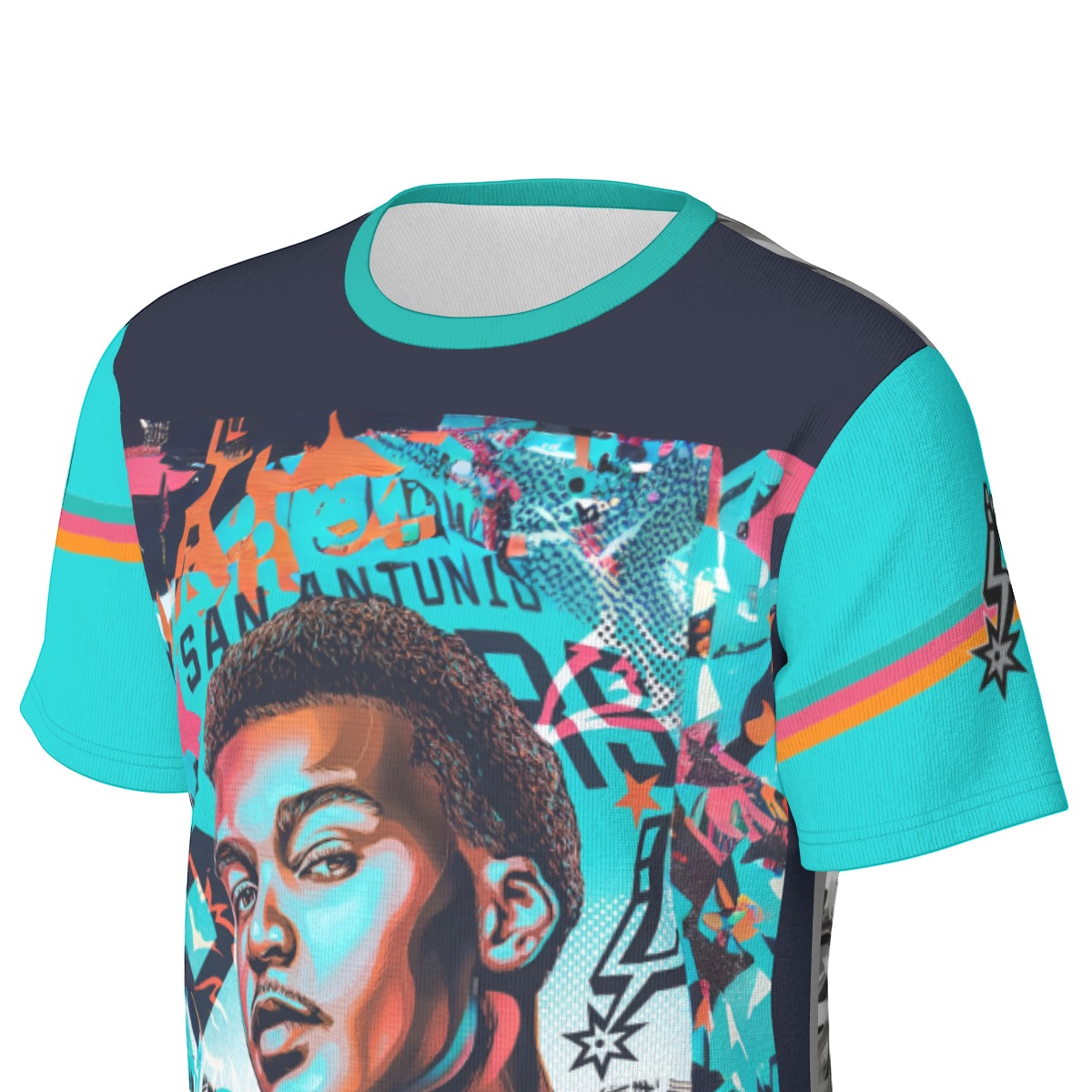 Wemby San Antonio Basketball O-Neck T-Shirt | 190GSM Cotton - Image 6