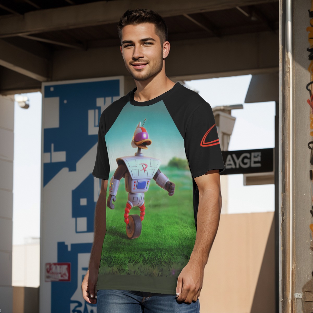 Gizmoduck DuckTales O-Neck T-Shirt | 190GSM Cotton - Image 3