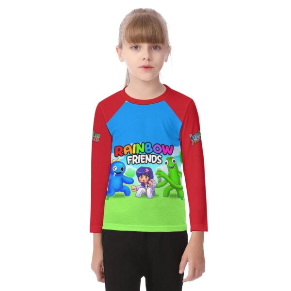Kid’s Rainbow Friends O-neck Long Sleeve T-shirt