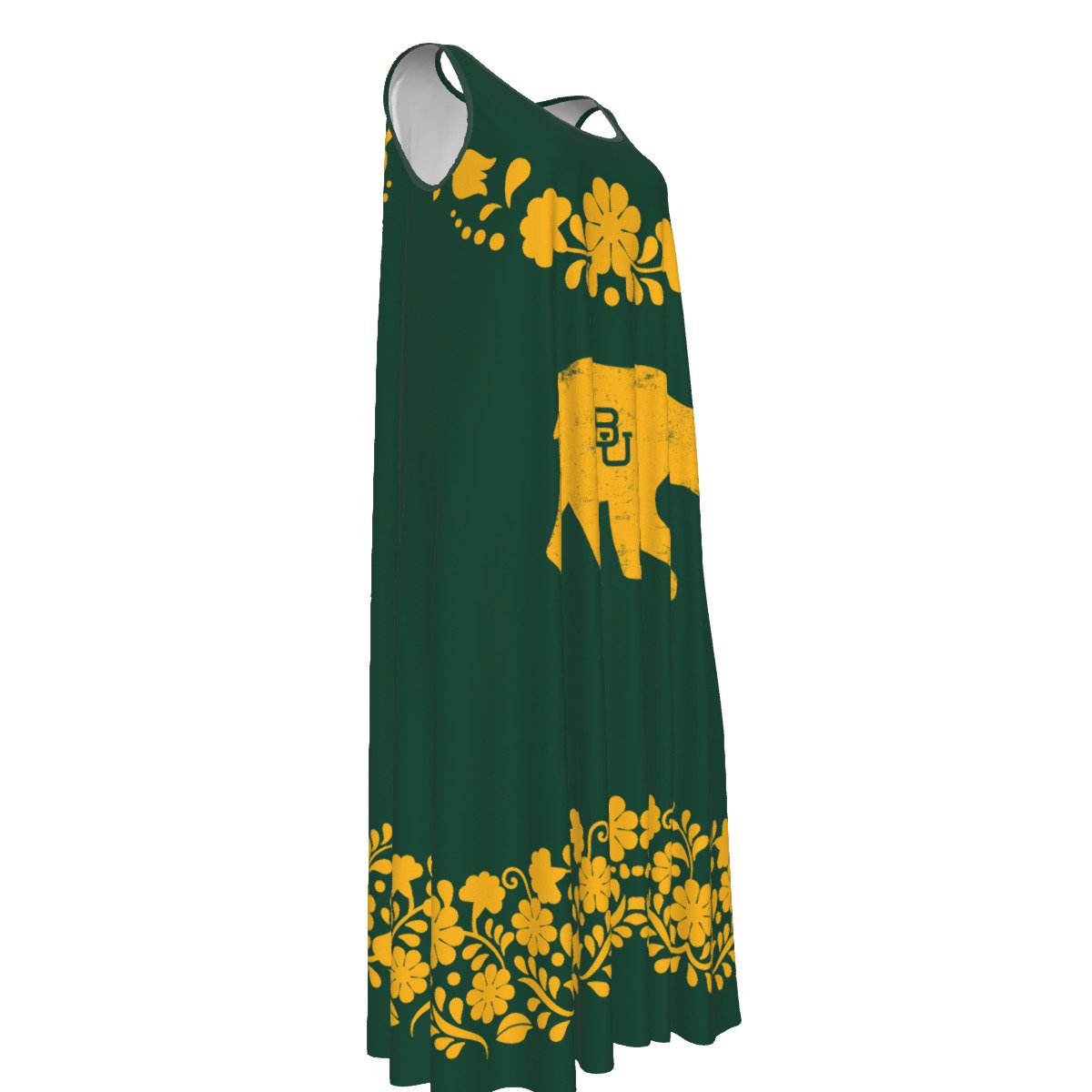 Women's Baylor Bears Flowery Dress | 115GSM Rayon - Image 4