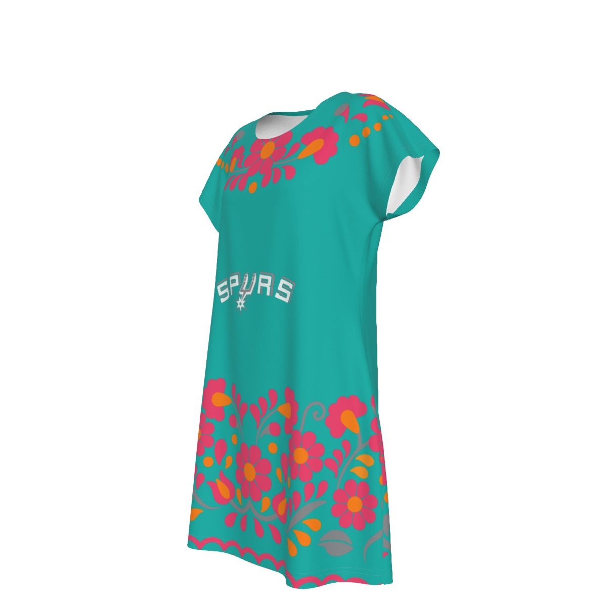 Women's San Antonio Spurs Short Sleeve Dress - Image 5