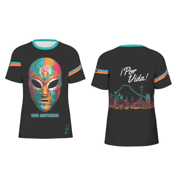 San Antonio Spurs Fiesta Colors Wrestling Mask 2 T-Shirt | 190GSM Cotton