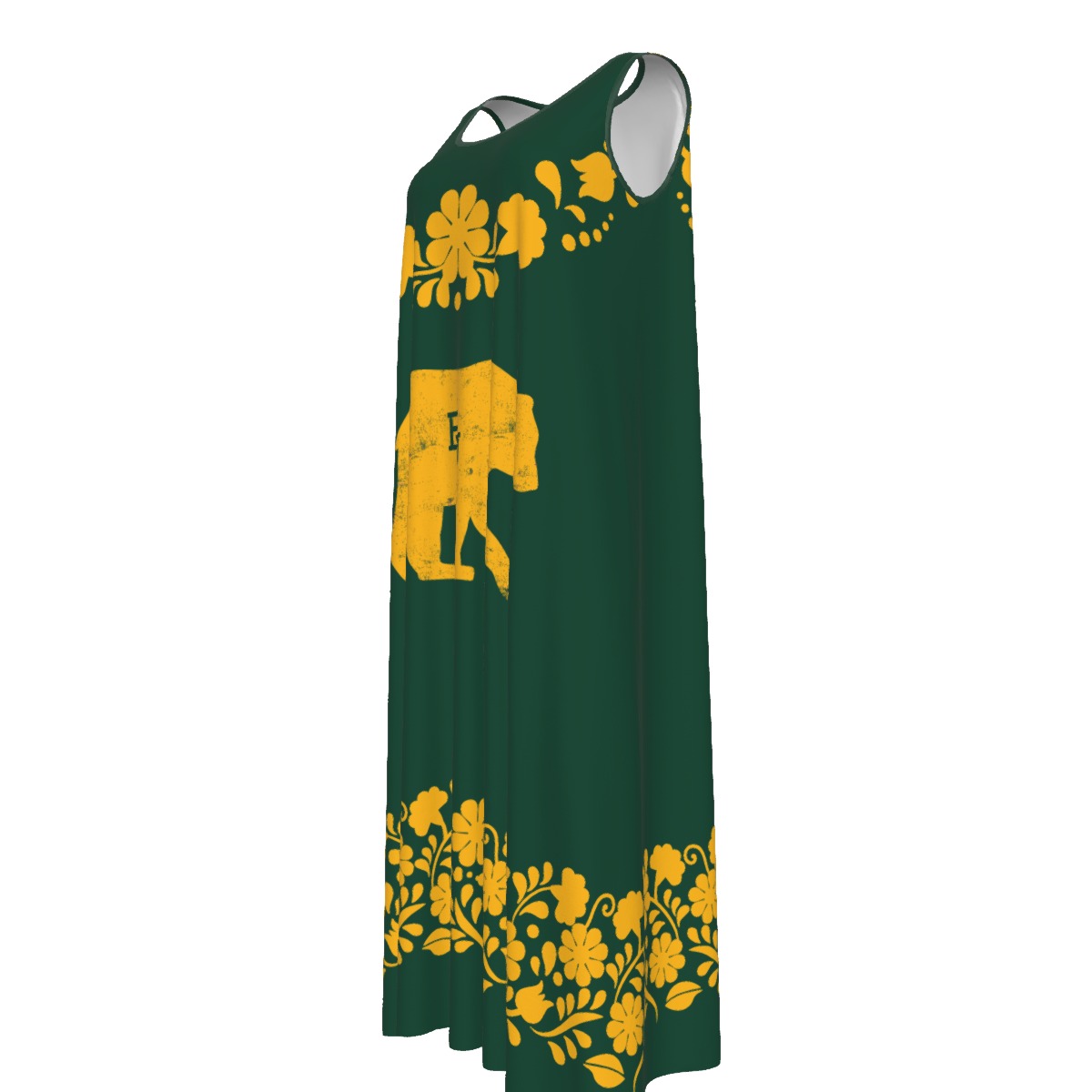 Women's Baylor Bears Flowery Dress | 115GSM Rayon - Image 5