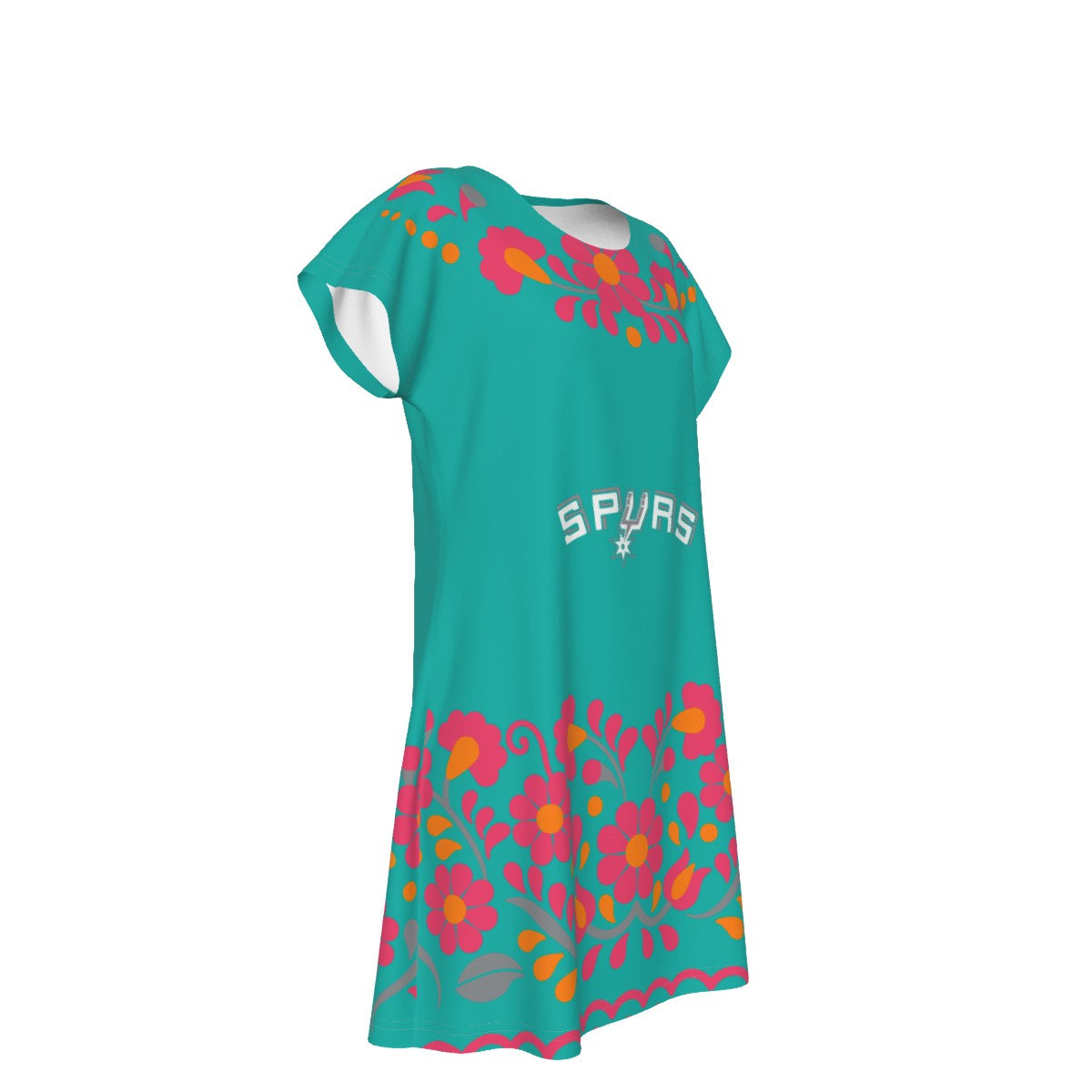 Women's San Antonio Spurs Short Sleeve Dress - Image 4