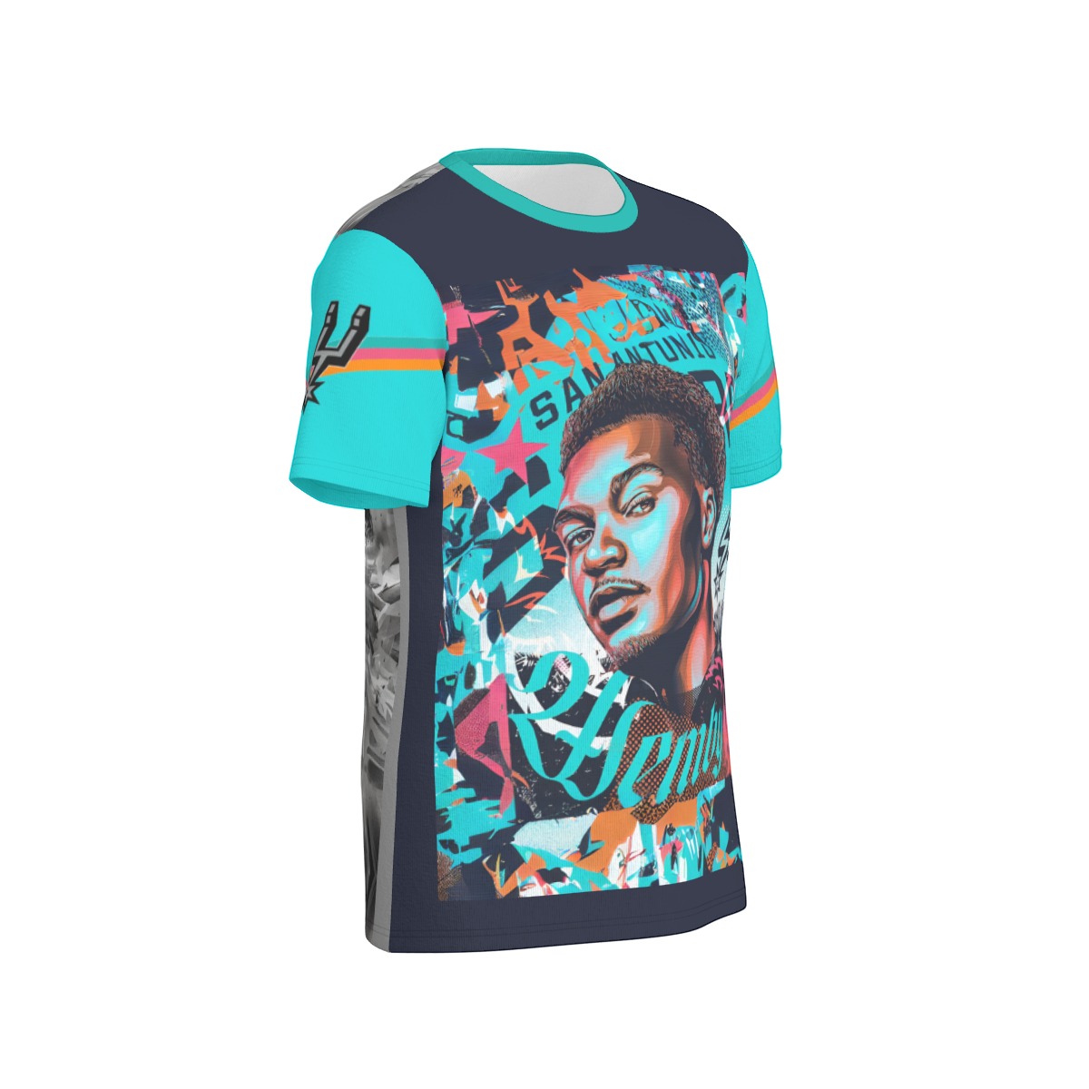 Wemby San Antonio Basketball O-Neck T-Shirt | 190GSM Cotton - Image 4