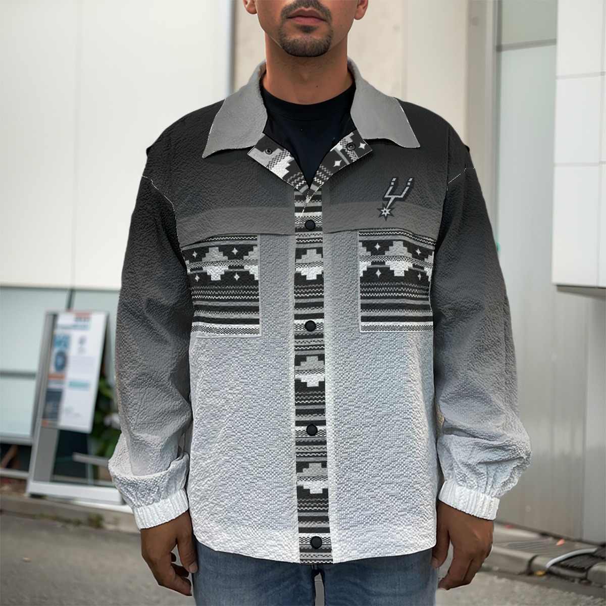 San Antonio Spurs Casual Lapel Jacket - Image 2