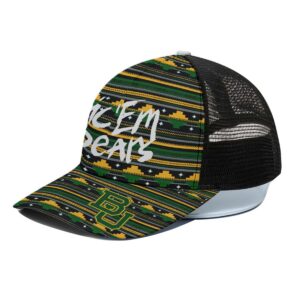 Baylor Bears Sic Em Bears Trucker Hat With Black Half-mesh