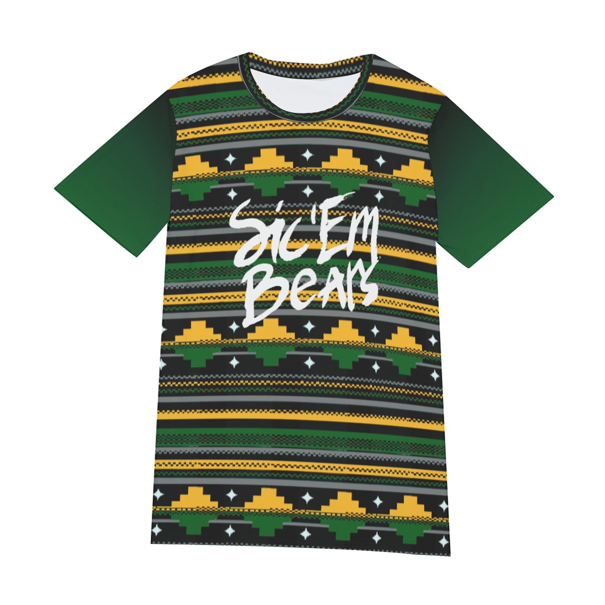 Baylor Bears Sic Em Bears O-Neck T-Shirt | 190GSM Cotton - Image 5