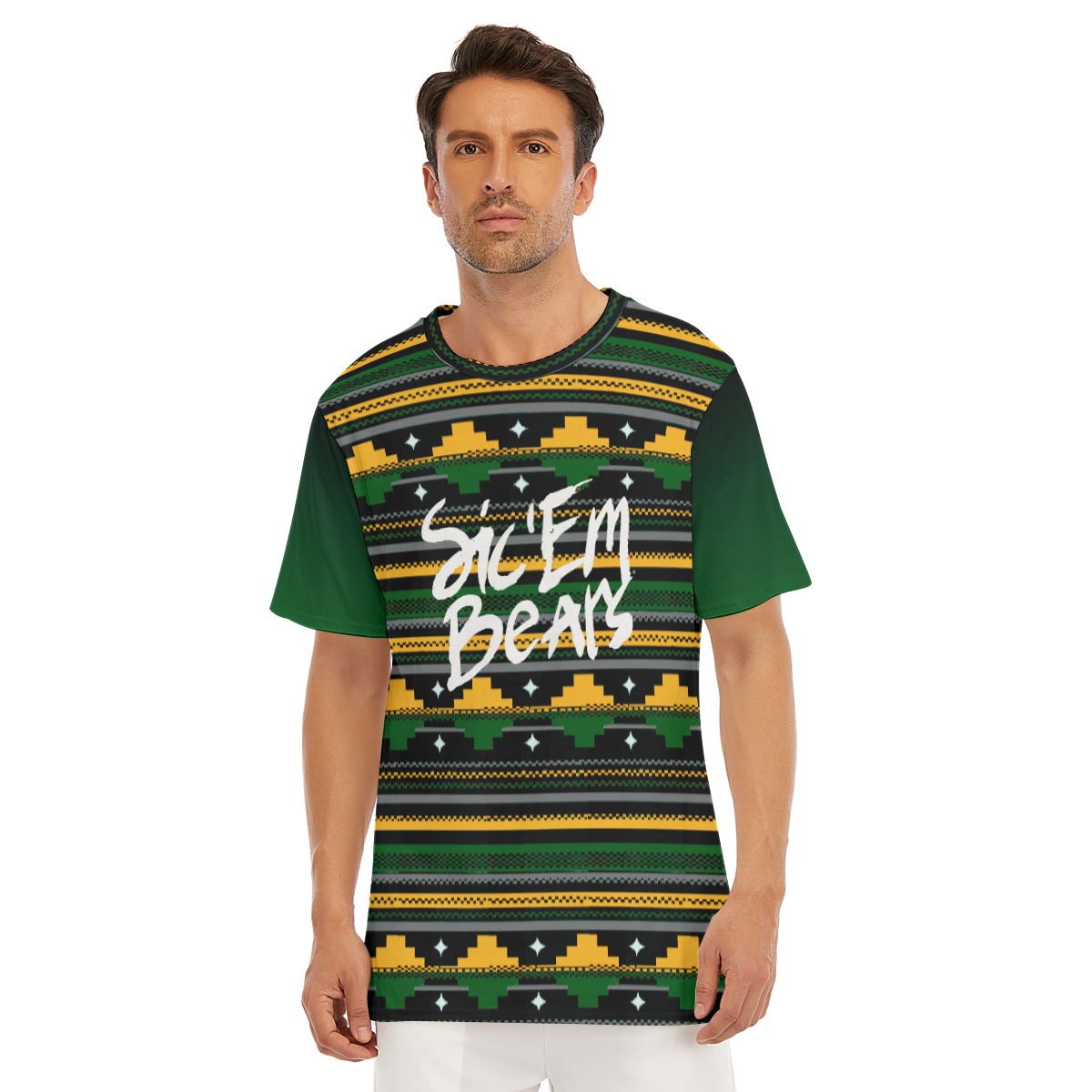 Baylor Bears Sic Em Bears O-Neck T-Shirt | 190GSM Cotton