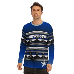 Dallas Cowboys Football Serape Long Sleeve Shirt