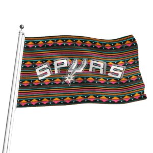San Antonio Spurs Serape Print Flag