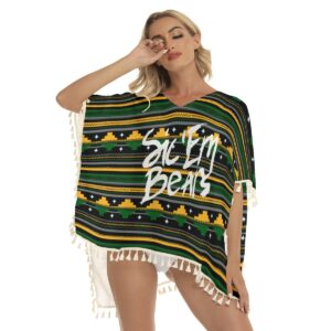 Baylor Sic Em Bears Square Fringed Shawl