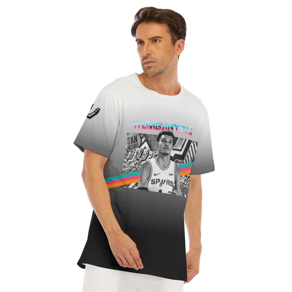 San Antonio Spurs Wembanyama T-Shirt | 190GSM Cotton - Image 2