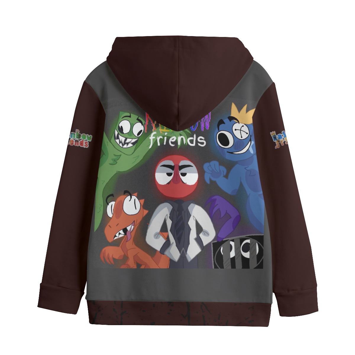 Kid's Rainbow Friends Pullover Hoodie | 310GSM Cotton - Image 2