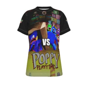 Kid's Huggy Wuggy VS Rainbow Friends Poppy Playtime T-Shirt