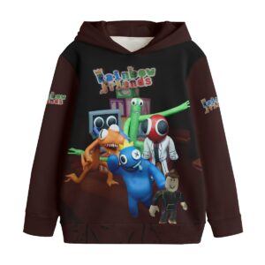Kid's Rainbow Friends Pullover Hoodie | 310GSM Cotton