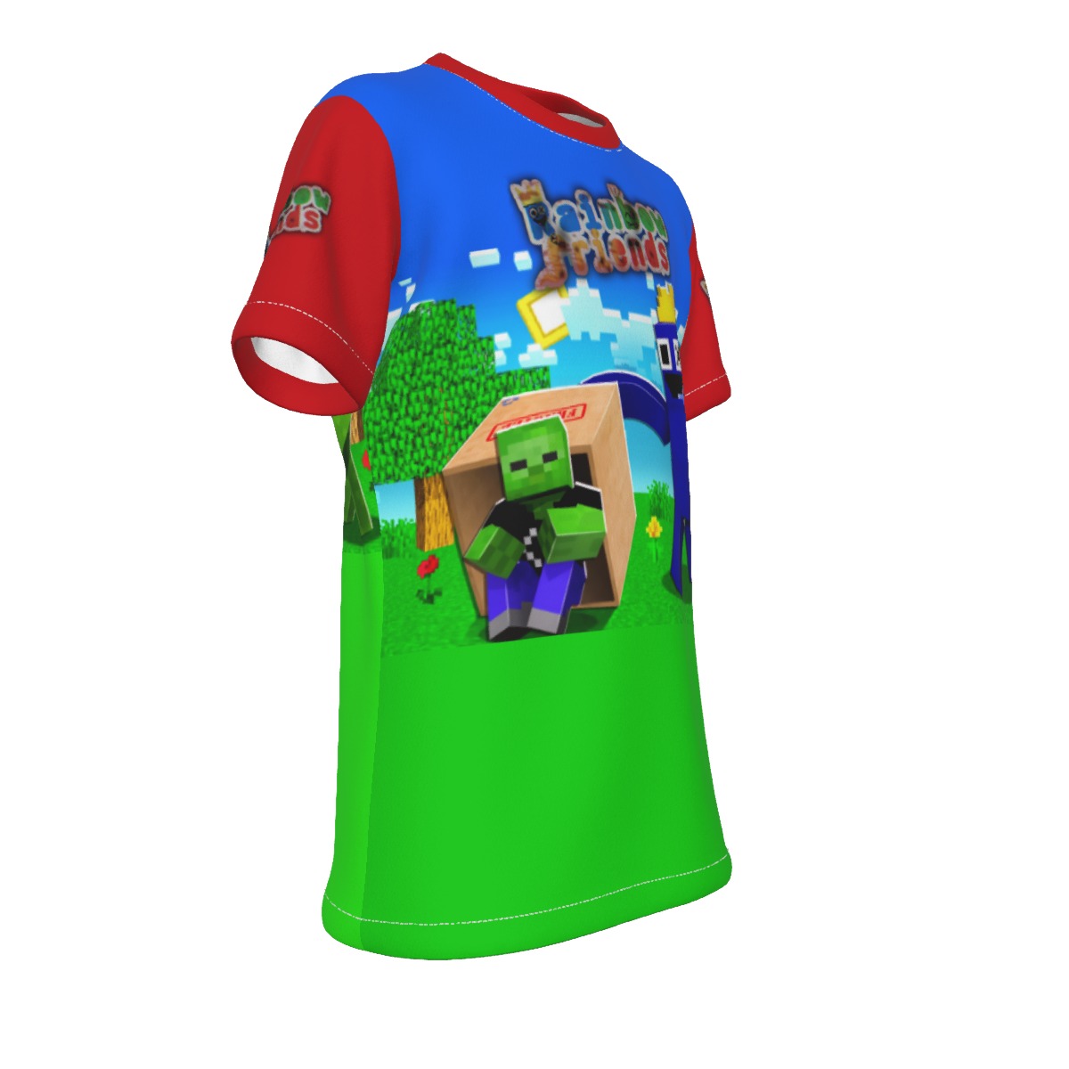 Kid's Rainbow Friends Blue Roblox T-Shirt - Image 3
